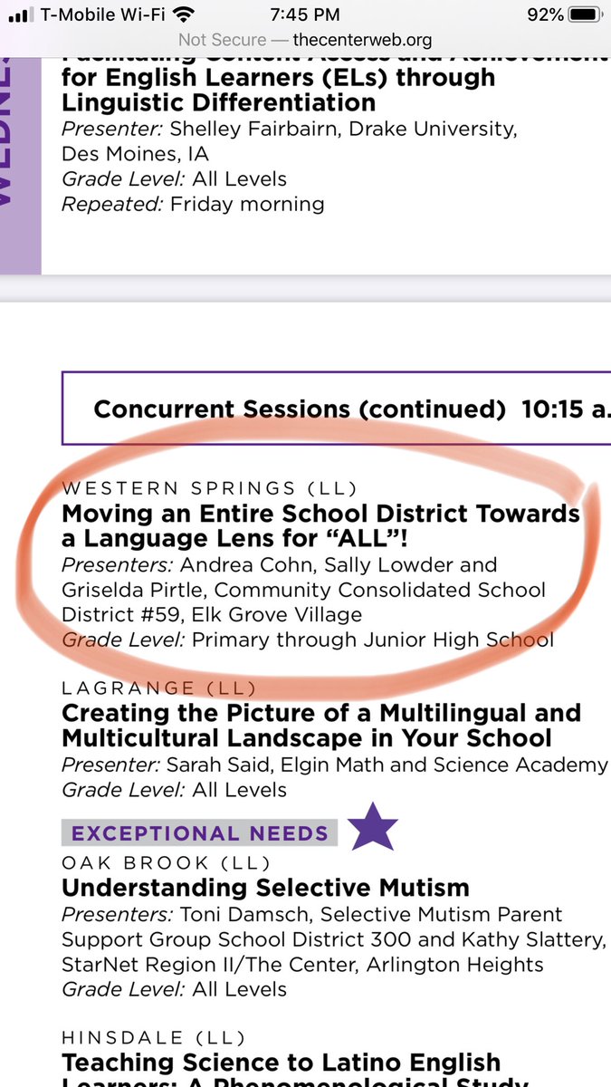 Excited to be presenting with <a href="/MrsSallyLowder/">Sally Lowder</a> and <a href="/AndreaLcohn/">Art bezrukavenko</a> this year! Wednesday, Dec. 4th at 10:15am. See you there! <a href="/CCSD59/">CCSD59</a> #multilingualillinois