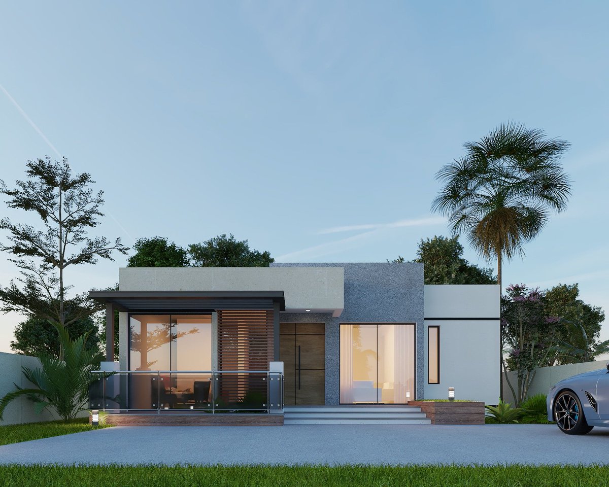 davidgyang's tweet image. We are always making your home unique, no matter how small your budget is.. 
3 bedroom bungalow
Evening scene
#vraysketchup
#vraynext