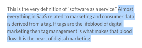 3/ So one of the post's most ambitious statements is only half-fulfilled by Google Tag Manager. What will be the "lifeblood" on the paid media side? Especially in the era of Privacy?