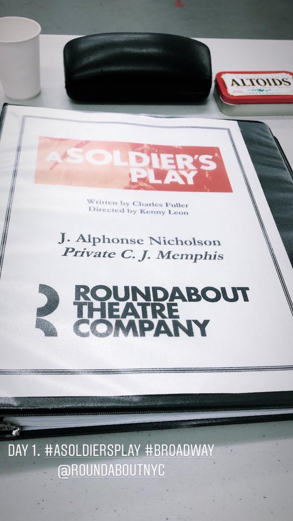 Day 1. #Broadway #ASoldiersPlay @roundaboutnyc