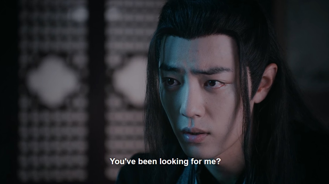 Also, because I hate myself, some 'when wwx was dead'. Though the show makes it plain he did indeed search for wwx, they never explicitly state that he used Inquiry to search for his spirit a la book canon