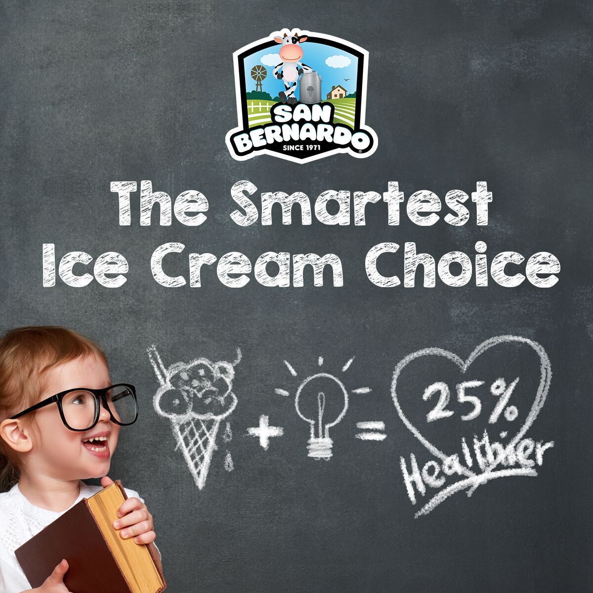 SBIceCream's tweet photo. It’s as simple as 2+2. San Bernardo Ice Cream has 25%-30% less calories, fat, and sugar than competitor brands with the same great taste. If you want to enjoy a smarter indulgence, choose San Bernardo Ice Cream. https://t.co/3jxeqGxUaM