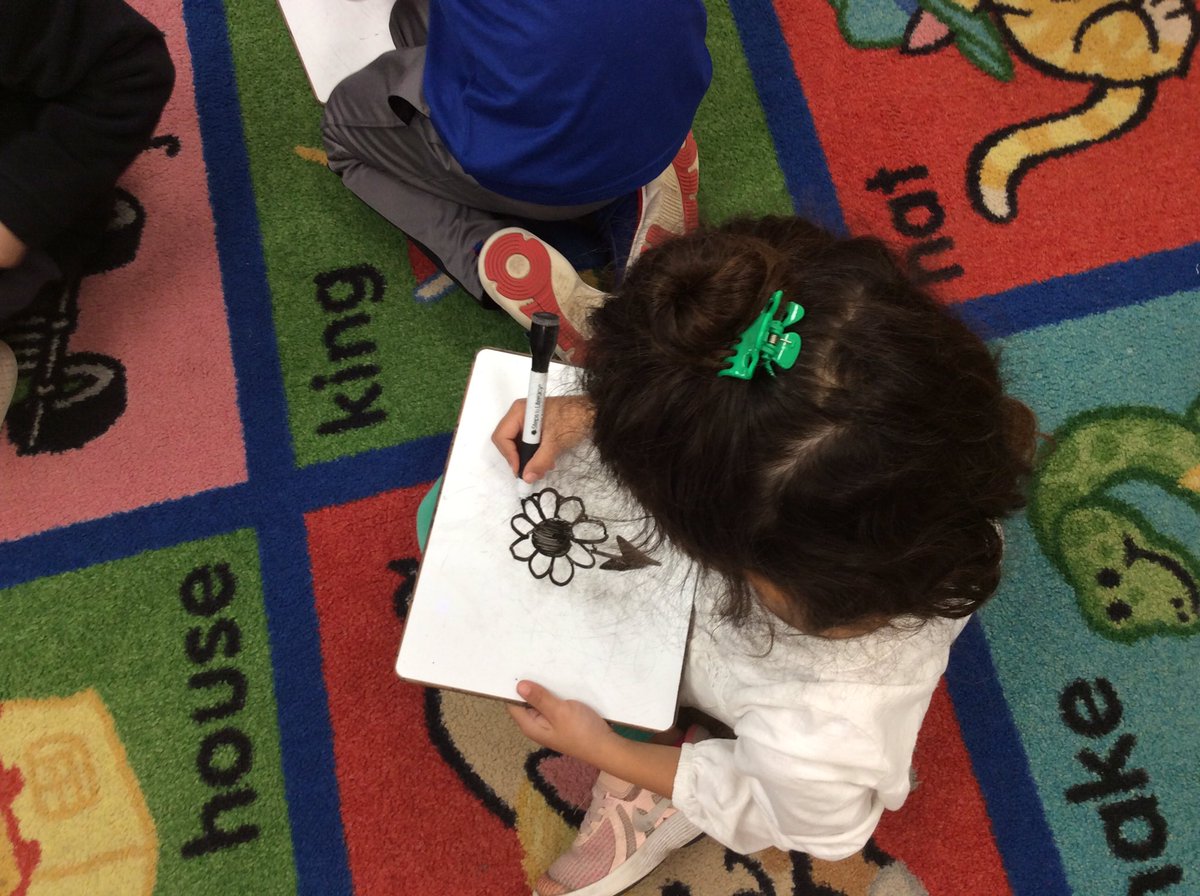 tchanatski's tweet photo. Learning how to draw a flower from the author herself!!🌸✍️📖Thanks for sharing your book &amp; introduction with us!!👍 @Jenna_Margolin @ryanmargolinMS @Hubbard_School @edrlakind #makeagarden #writersshare #howtounit #peermodels #voice https://t.co/oJHAgYAkWN