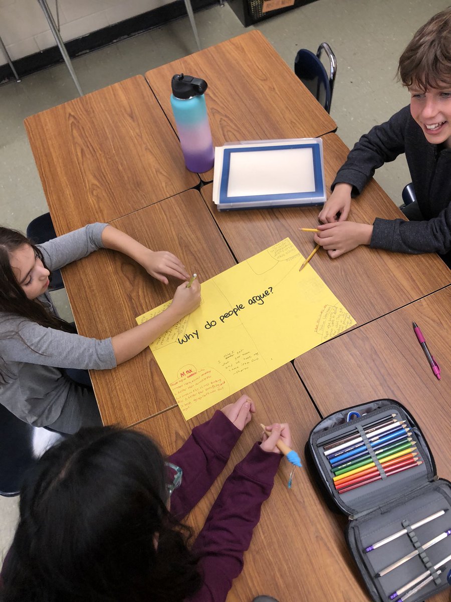 MsKuderka's tweet photo. Carousel question: why do people argue? Lots of great thinking and responses! https://t.co/j3vdMiWXqZ