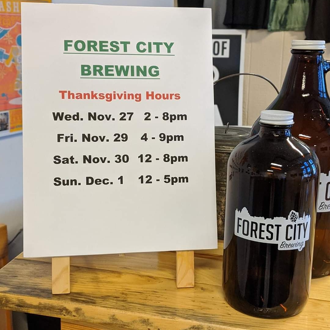 We are open this Wednesday 2-8pm to help you get ready for Thanksgiving with a pour or growler fill!
ON TAP:
-Czech Your Head Czech Pilsner
-Melange Saison
-American-English IPA
-Odin IPA
-Hazegiving IPA
-Bavarian Breakfast Hefeweizen
-Blaubeere Sour Ale
-Brown Cow Chocolate Milk