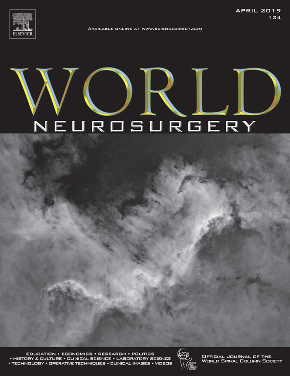 World Neurosurgery Journal on Twitter "Cover art images April…
