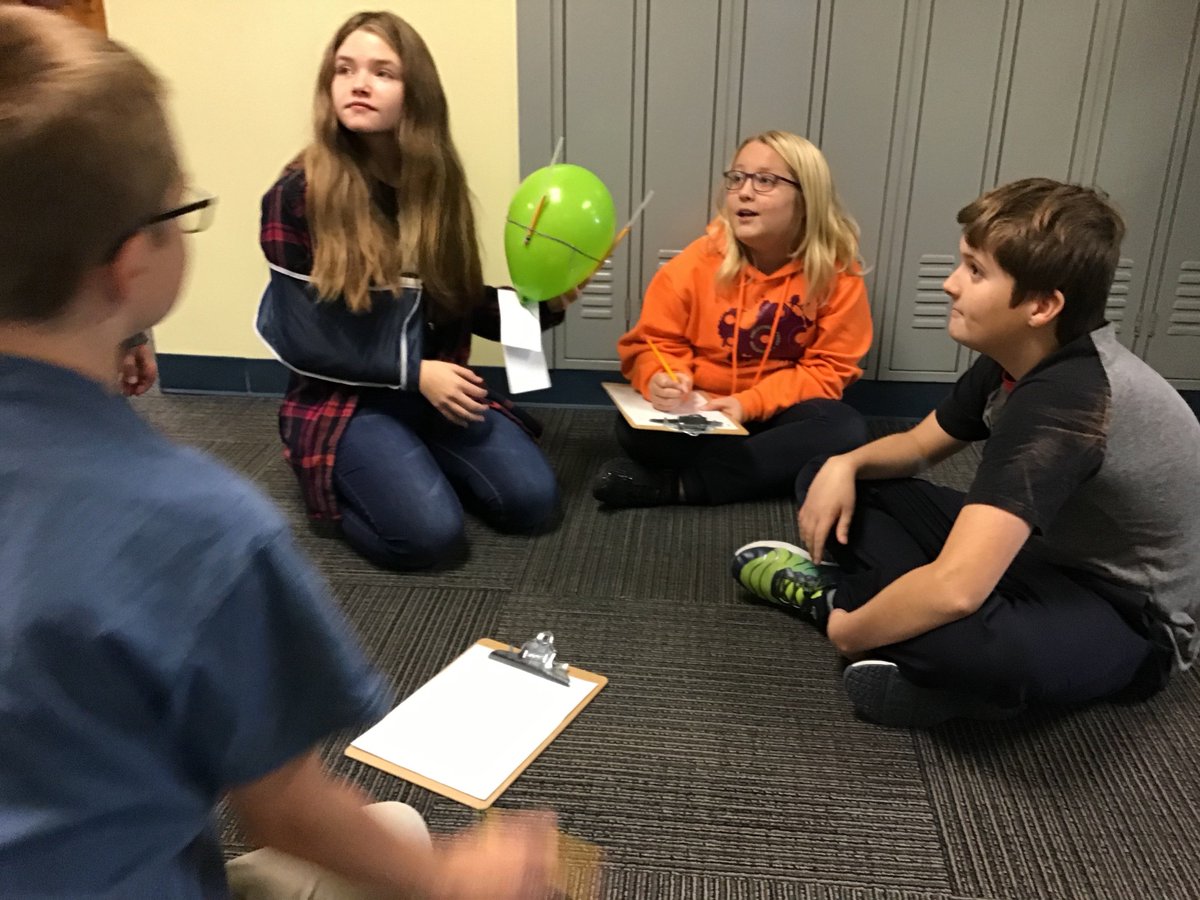 mrhartgis's tweet photo. Engineering in English week began today. Students made prototypes/instructional brochures/commercial scripts. Filming tomorrow. Collaboration is improving. This is the 1st year no student opted out because "my team isn't listening to me." #success4gis #collegegoweek @LifeatPurdue https://t.co/BEEop7dBCj