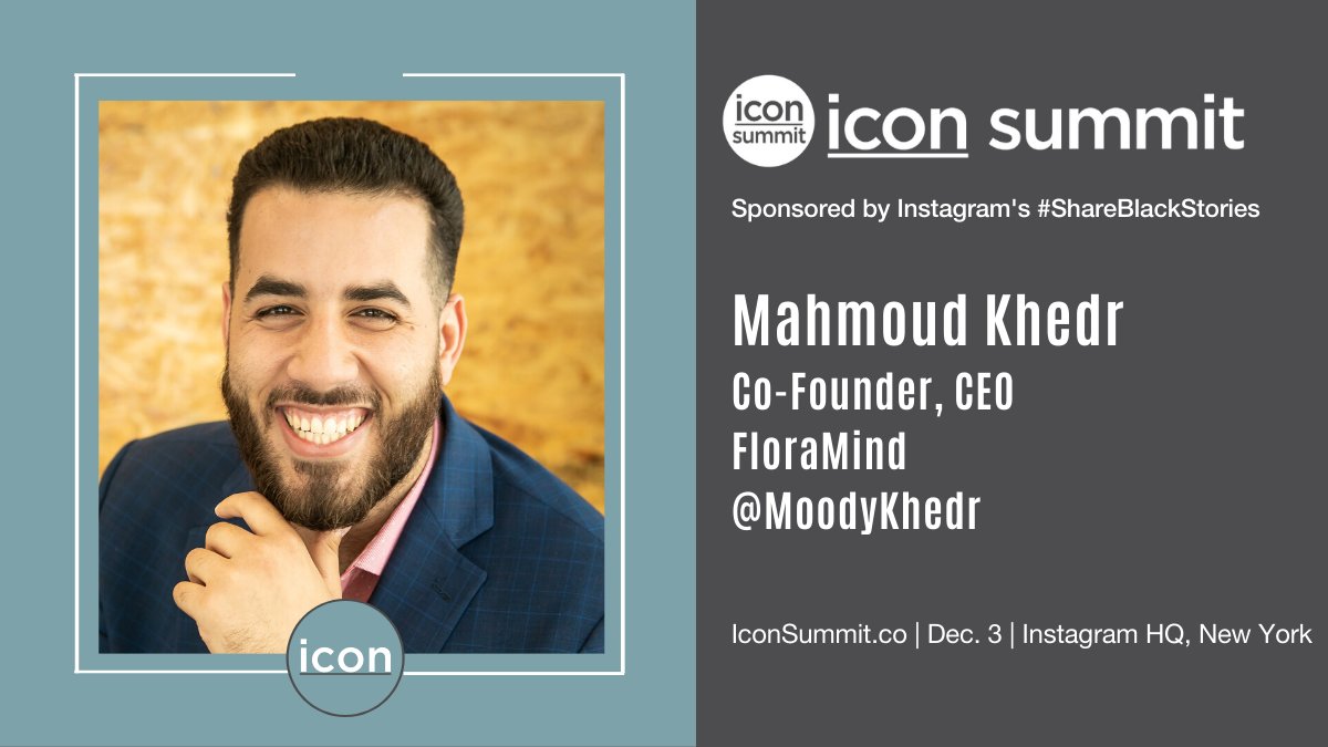 TheIconProjects's tweet photo. . @MoodyKhedr is the Co-Founder &amp; CEO of @Flora_Mind a social-impact driven company with the mission of empowering every teenager through mental health &amp; wellbeing education. He's an #icon. Join us at #IconSummit on 12.3 in NY https://t.co/kBeq58BSSd #WeGrowTogether https://t.co/xWyQcrY26q