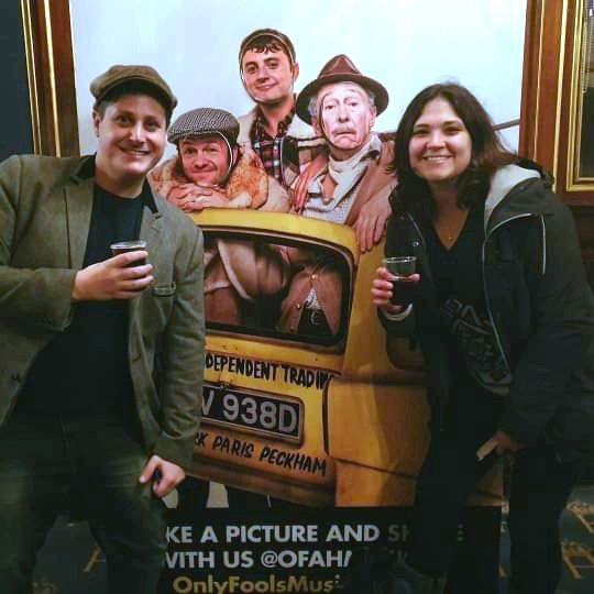 MikesRambles's tweet photo. Great night out at @OFAHMusical Best show I've seen all year, the cast we're great! Such a good homage to the show. And did I specifically take this hat just for some Trotter Selfies... yes, yes I did! #YouPlonker https://t.co/6KS76XOGTX