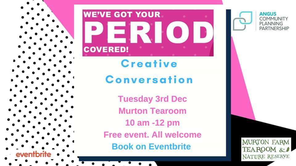 EndoDundee's tweet photo. Looking forward to @AngusCPP #PeriodPoverty event next Tuesday π remember #ItsOKtoTalkPeriod
@ChickyC1988 @ShelleyHagues @JoolsBell55 @AngusCouncil @COSLA https://t.co/IXivE7Agqs