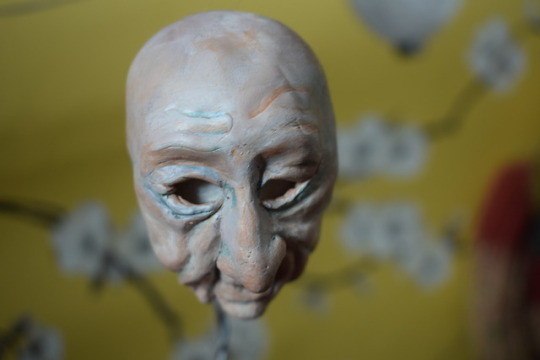 LilaDirects's tweet photo. modelled face painted with acrylic https://t.co/5P3uePJLkU
