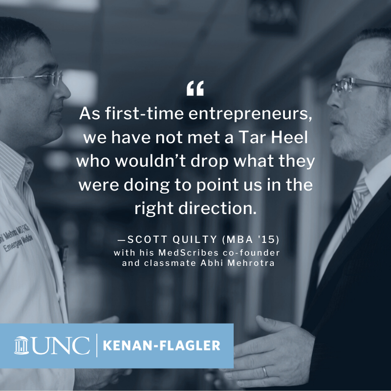 kenanflagler's tweet photo. A Tar Heel always loves helping out another Tar Heel! #KenanFlagler has educated 37,000 graduates from all states and 80 countries. That network adds up to priceless relationships and endless industry opportunities. @UNCeship @tarheelmba @MBAatUNC @medscribes https://t.co/RTSQoqwtsM