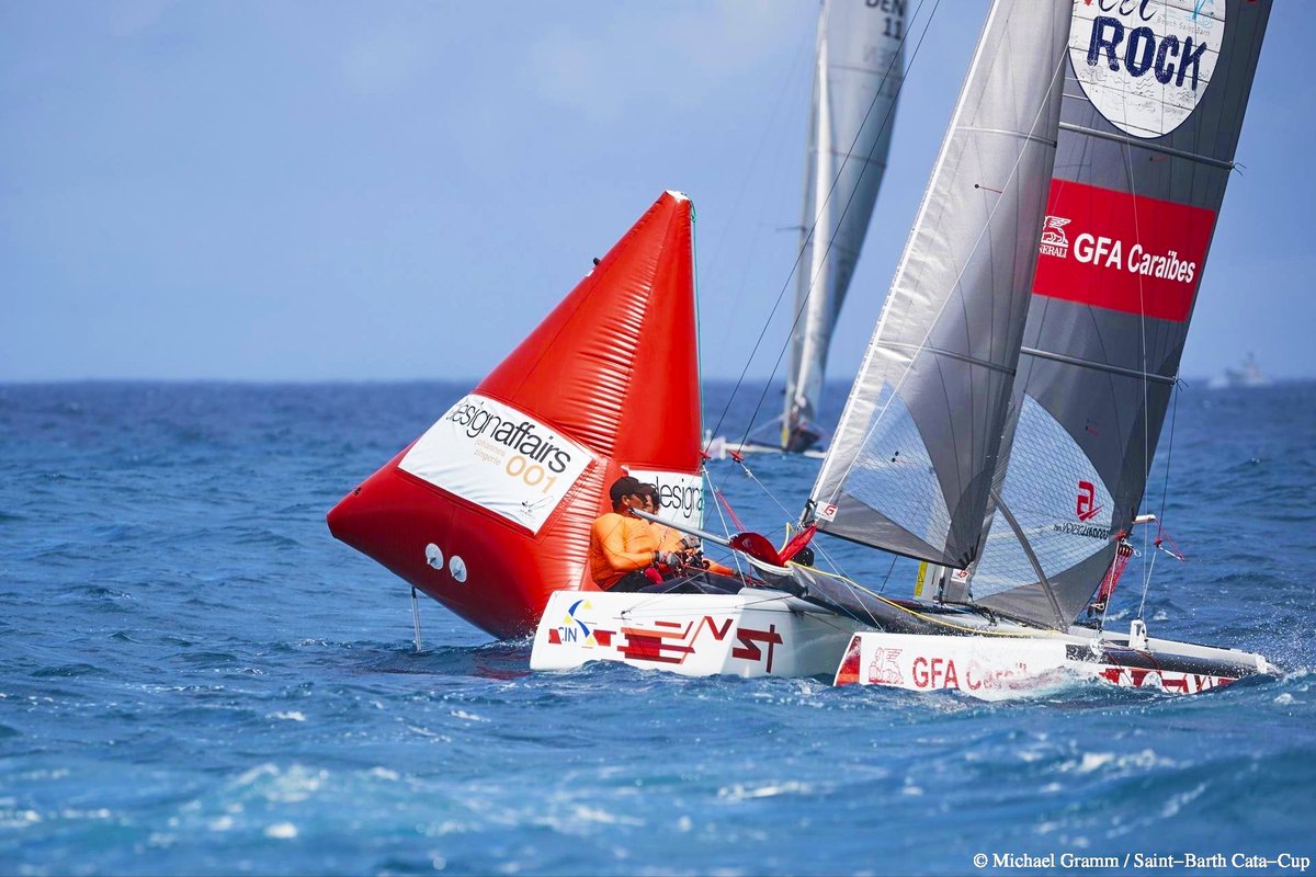 GFA_Caraibes's tweet photo. Notre équipage, composé de Nicolas GILET et Nicolas POIX #FRA29, se classe 11ème au classement général de la @stbarthcatacup 2019. 🤩 
#SaintBarth #Cata #F18  
Photos : © Michael Gramm - © Pascal Alemany https://t.co/8UVgzcG7xY