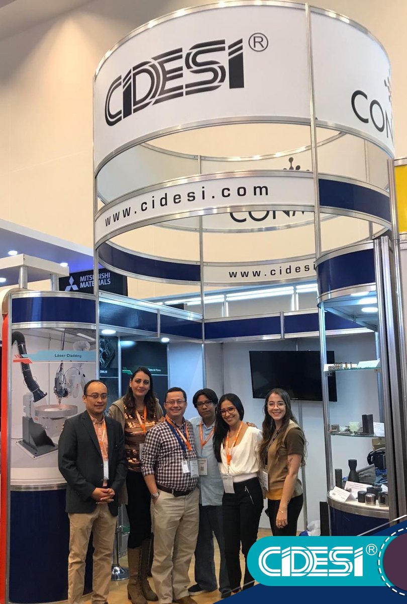 CIDESIMX's tweet photo. #CIDESI presente en la #ExpoMeximold 2019 en #Querétaro, dando a conocer el #CONMAD y sus capacidades en los temas de #Manufactura Aditiva e #Ingeniería de Superficies. #desarrollo #innovación #tecnología #ciencia #México https://t.co/GzNhy5vqRT