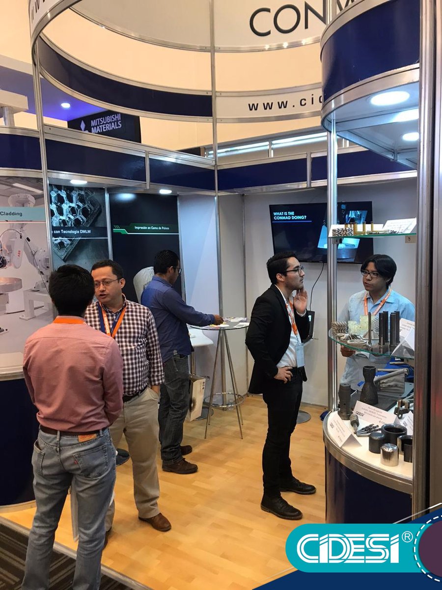 CIDESIMX's tweet photo. #CIDESI presente en la #ExpoMeximold 2019 en #Querétaro, dando a conocer el #CONMAD y sus capacidades en los temas de #Manufactura Aditiva e #Ingeniería de Superficies. #desarrollo #innovación #tecnología #ciencia #México https://t.co/GzNhy5vqRT