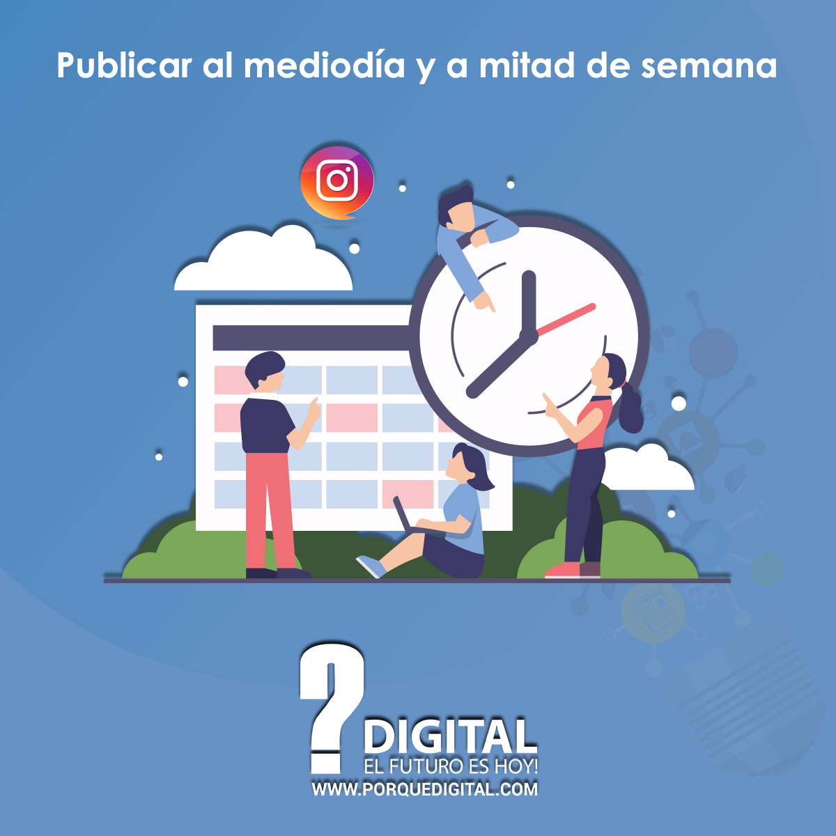 PorqueDigital's tweet photo. Según el estudio de Sprout Social, Instagram ve la mayor cantidad de tráfico durante los períodos del mediodía a mediados de la semana. Sin embargo, el compromiso no siempre dictamina la hora de publicar.
.
.
#PorqueDigital #ElFuturoEsHoy #marketingDigital https://t.co/mRMt6mIGG5