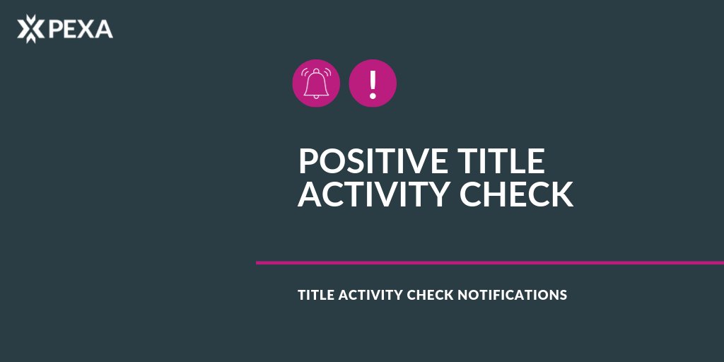 PEXA_API's tweet image. Manage risk with retrieve notifications – we will automatically tell you if there is a positive Title Activity Check pre settlement. ✅
#PEXA #PEXA_API #integrations #API #technology #proptech #econveyancing #property #digital #settlement #workspace