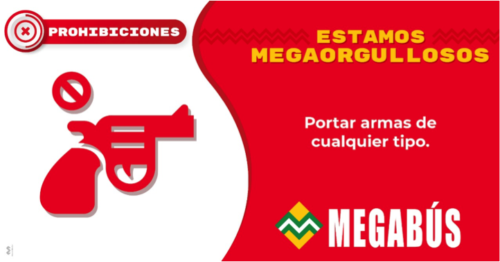 megabusenmarcha's tweet photo. #LaMegaNormaDeHoy En nuestro Sistema Megabús estamos #MegaOrgullosos de hacer cumplir estas Normas entre todos. Conoce tus Derechos, Deberes y Prohibiciones establecidos en en Manual Del Usuario.
 
#LeeLasProhibiciones https://t.co/ZzFwxGlmpt