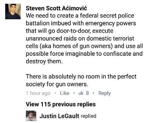 I have news for you, the outcome of that action isn't going to be what you expect. At best, nothing happens, at worst, you find yourself in a police state.