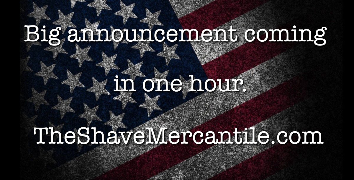 TSMercantile's tweet image. One.
Hour.

#NewProductDrop

TheShaveMercantile.com