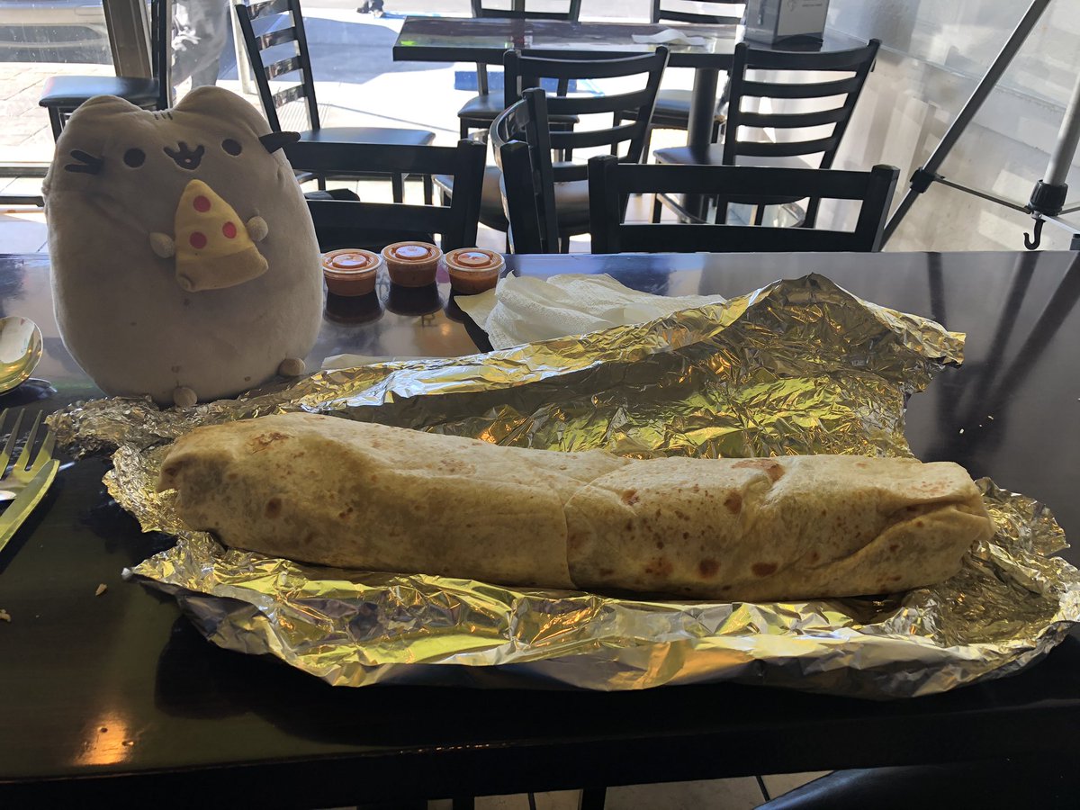 stephaniewueats's tweet photo. Today I completed the Burritozilla Challenge at @burritozilla in Santa Clara, CA in 22:59 to become one of many winners. 80% of people win the challenge, offered at all 5 of their locations. Winners who eat this 5 lb. meal, valued at $32.50, get a t-shirt. https://t.co/Ytpdjy1hyA