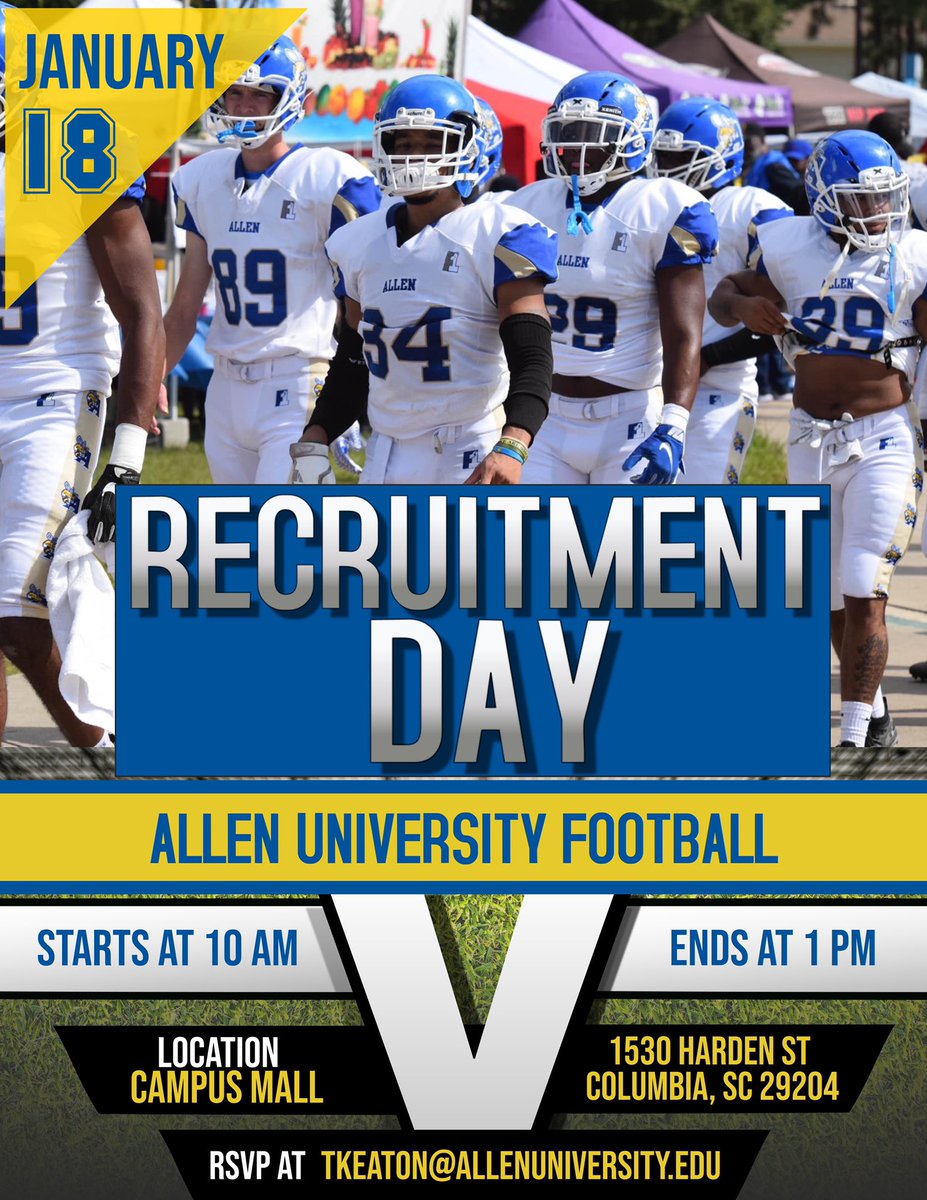 SENIORS!!! Make sure you’re on our campus January 18th for our Recruitment Day! Bring a copy of your Transcripts and your Test Scores with you!