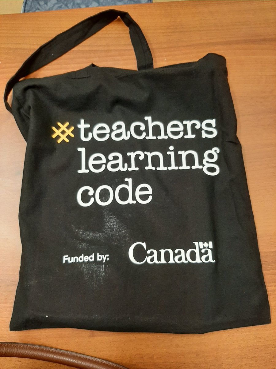 standish04's tweet photo. Nerdy - always - especially with Canada Learning Code Week starting next week!  Looking forward to prepping #coding opportunities for #hourofcode #teacherlearningtocode #canadalearningcodeweek @learningcode thank you for ideas, lessons and swag! @stthces @hwcdsbmathk8 https://t.co/I5NyERjAue