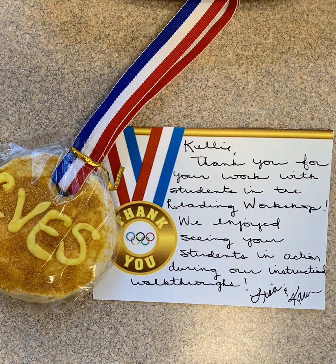 Another reason CVES is so incredible - feeling valued and appreciated by our leaders today and everyday.<a href="/cveschargers/">Churchville Chargers</a> #goforgold #cheerforchurchville <a href="/lisa_minutoli/">Lisa Minutoli</a>