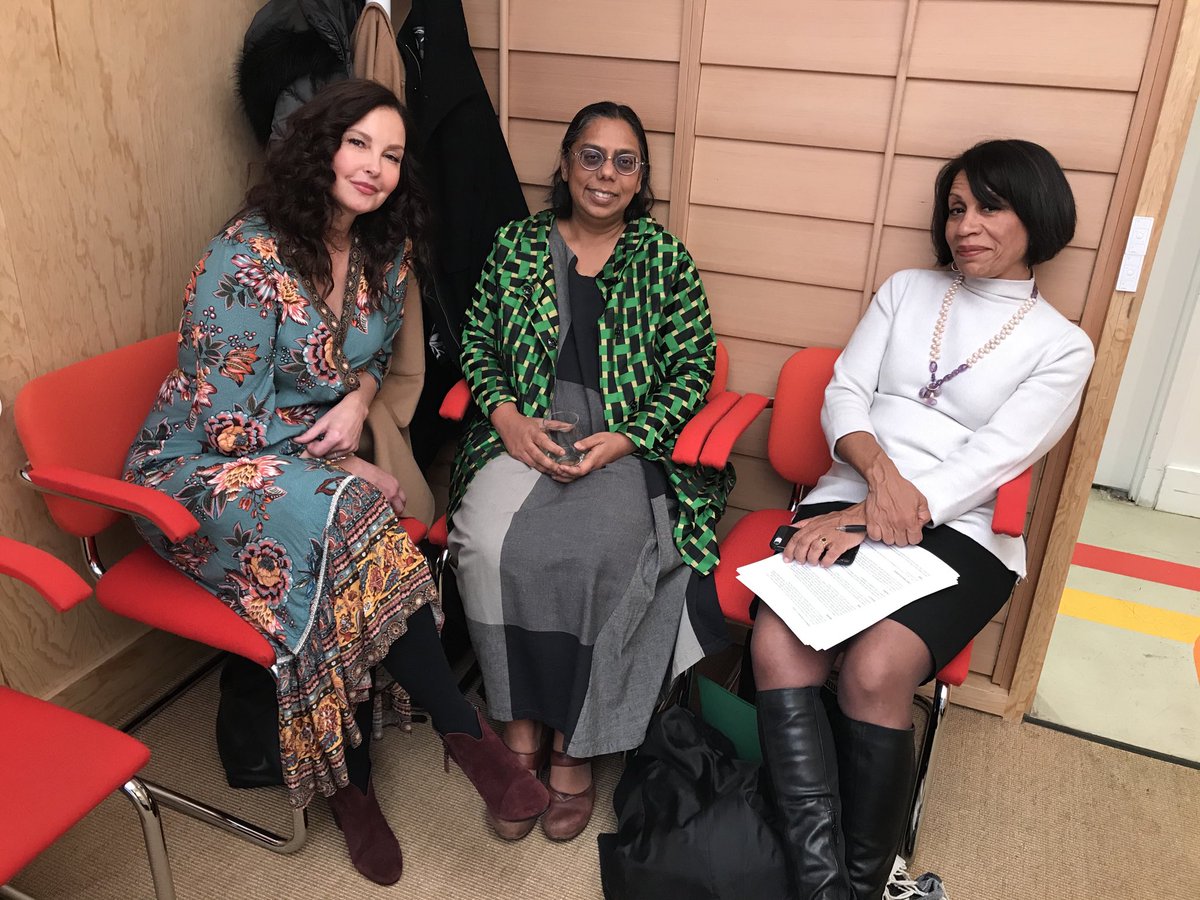 RuchiraAGupta's tweet image. Backstage with ⁦@AshleyJudd⁩ &amp;amp; ⁦@tainabienaime⁩ of ⁦@CATWIntl⁩ as they prepare to explain that #decrim means #decriminalizing #pimping #brothel-keeping at the launch of #NewYorkers 4 the #EqualityModel ⁦@NoBuyerNoPimpNY⁩ ⁦@apneaap⁩