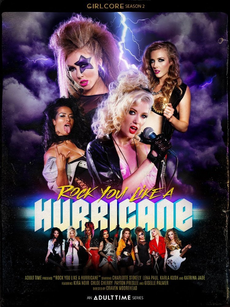 Girlcore, season 2 | Episode 1, Nov. 28 | Rock You Like a Hurricane, features 8 of Adult's most kick-ass babes & a cameo by Steel Panther drummer Stix Zadinia bit.ly/37F2Imr @kj_fetishmodel @lenaisapeach @char_stokely @KarlaKush420 directed by @badboycraven