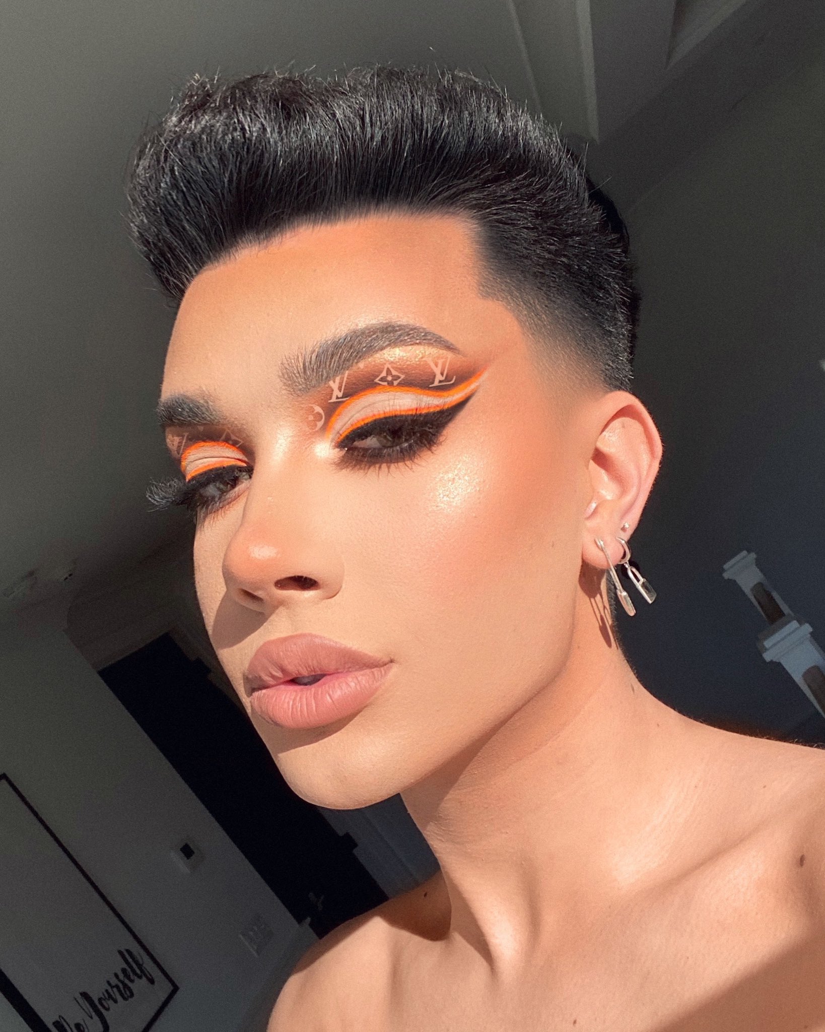 James Charles on X: forgot to post this here from yesterday 🧡🔥 (lv logos  are edited on)  / X
