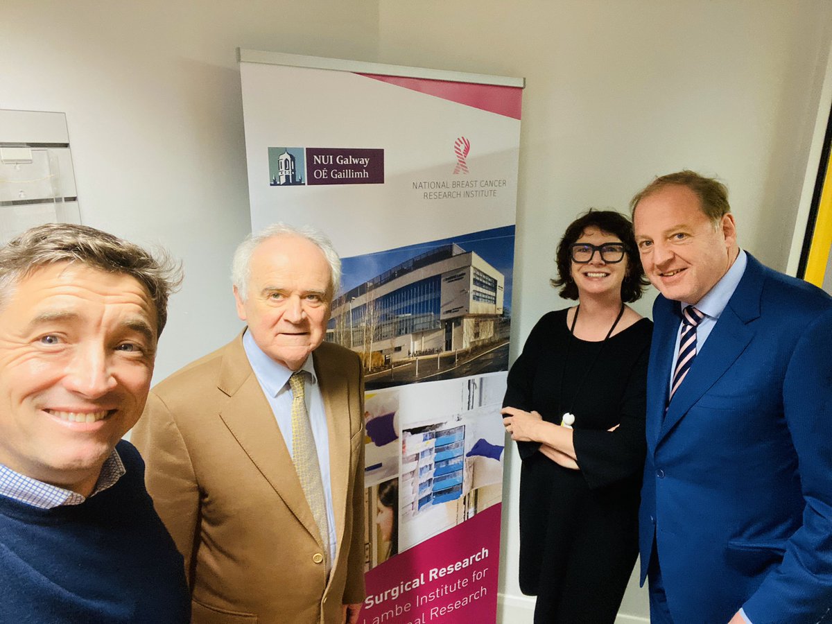 JCGalway's tweet photo. Saw the 2 sides of Galwayโs incredible MedTech cluster today:
AM: @Medtronic with #NUIGalway Grad John Kilmartin & team talking #collaboration
PM: @lambeinstitute with Prof Michael Kerin discussing his hugely ambitious plans for Cancer Care in the West
#SeriouslyImpressed ๐ฎ๐ช https://t.co/GsxOQSO2Ly