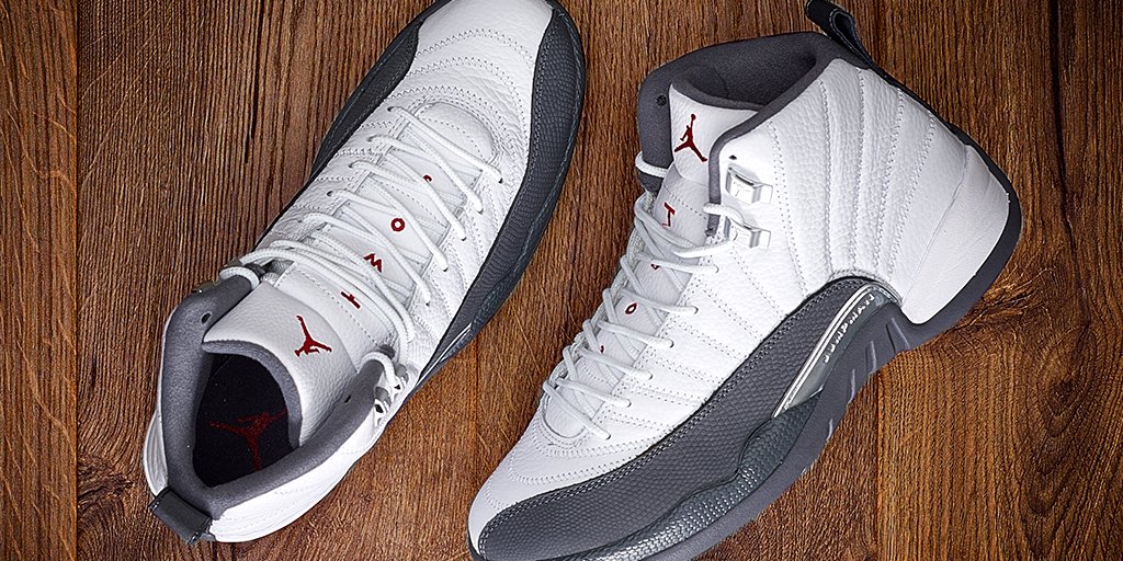 jordan 12 dark grey finish line