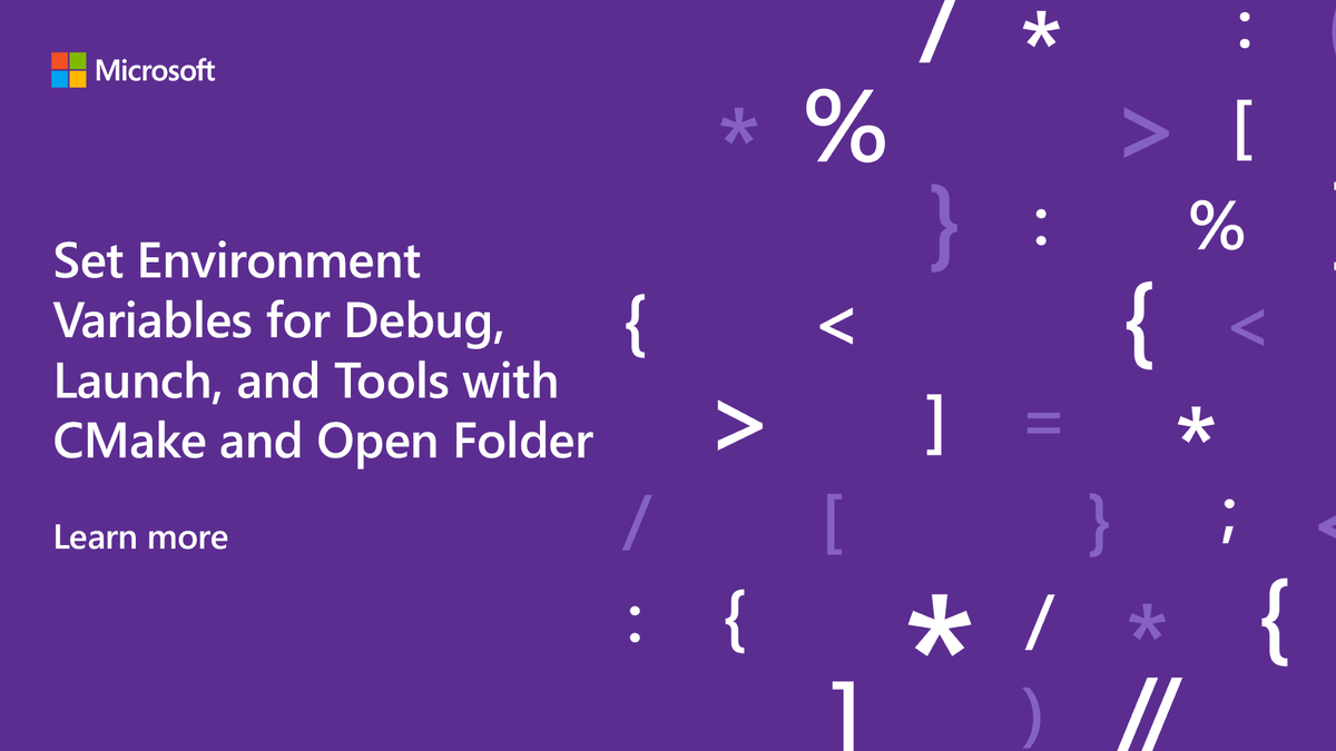 A purple field with random typographic characters.