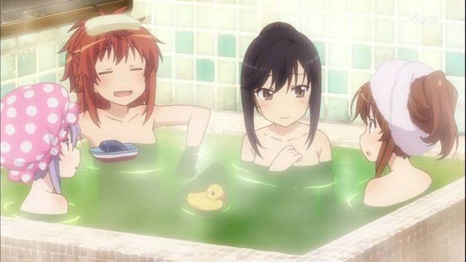 お風呂シーンのあるアニメのtwitterイラスト検索結果