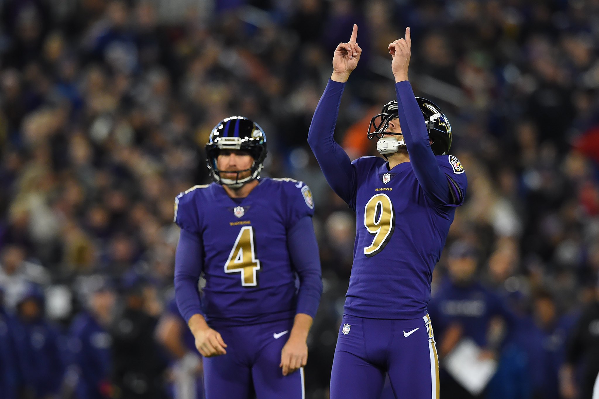 Ravens color rush uniforms discount