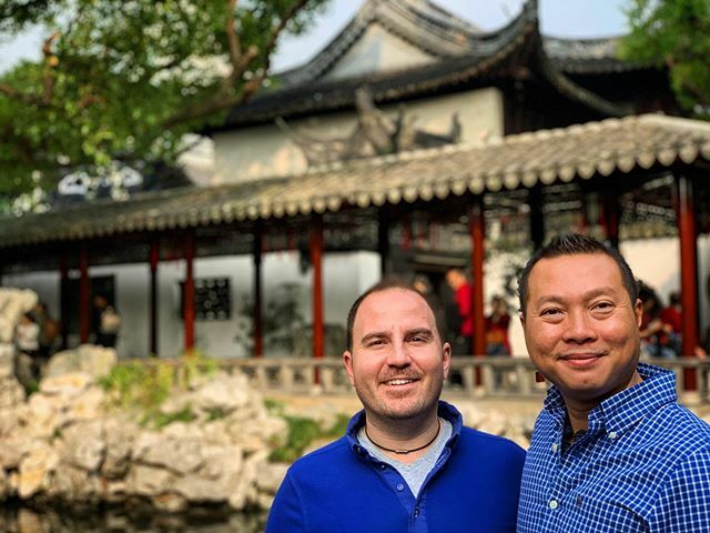 Hubby and I seen in Yu Garden