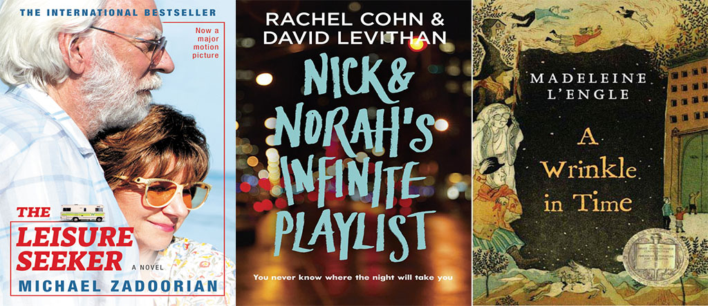 three book covers based on movies or film adaptations