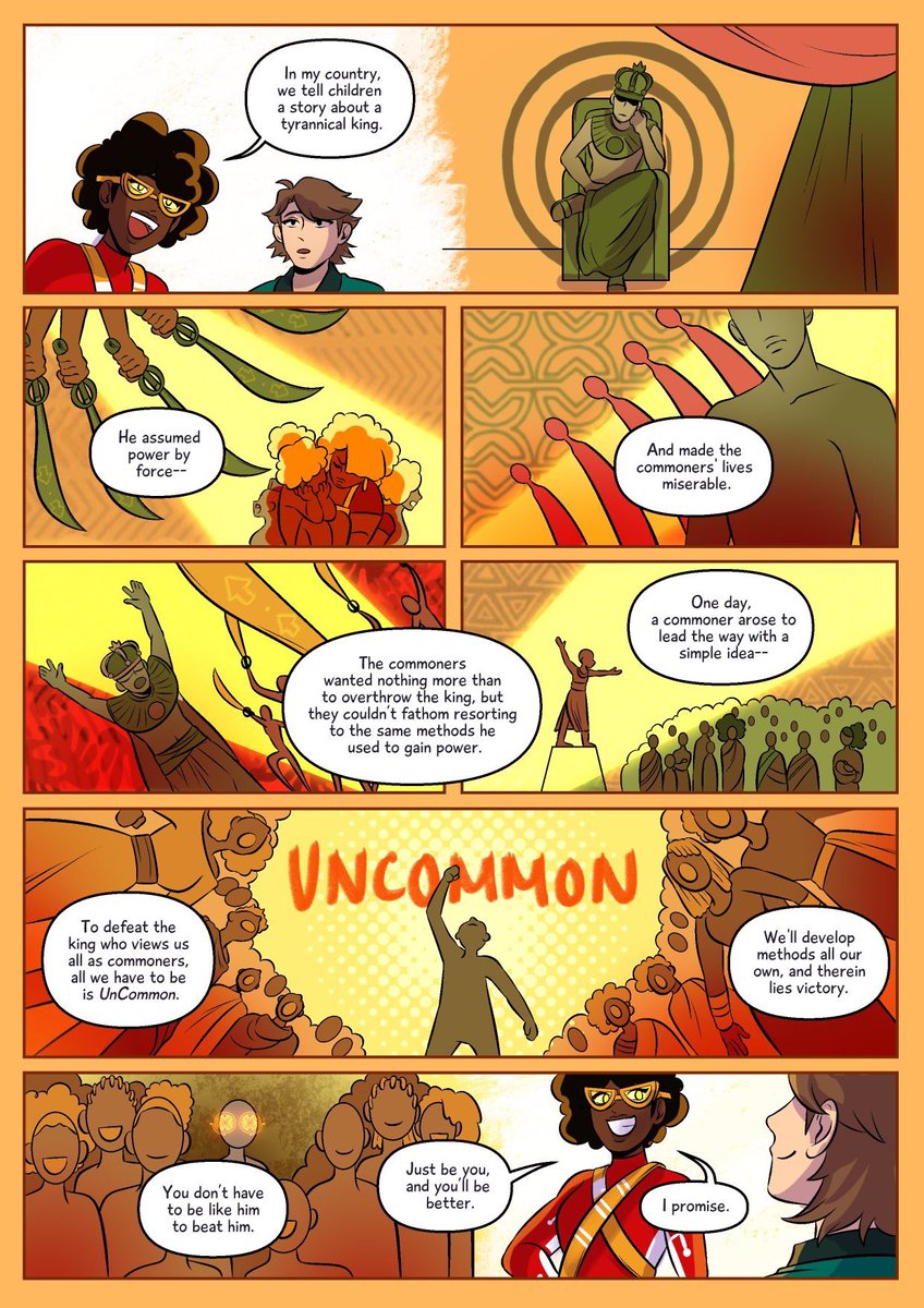 #engsschat A4: my graphic novel The UnCommons is perfect for classrooms! But bias aside I think "Laura Dean Keeps Breaking Up With Me"should have a place in every high school classroom.