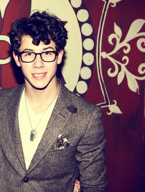 Nick Jonas in glasses