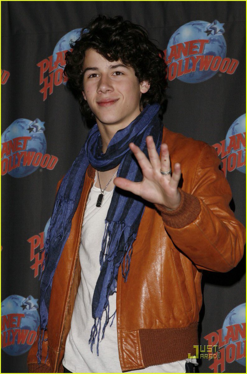 Nick Jonas in a scarf