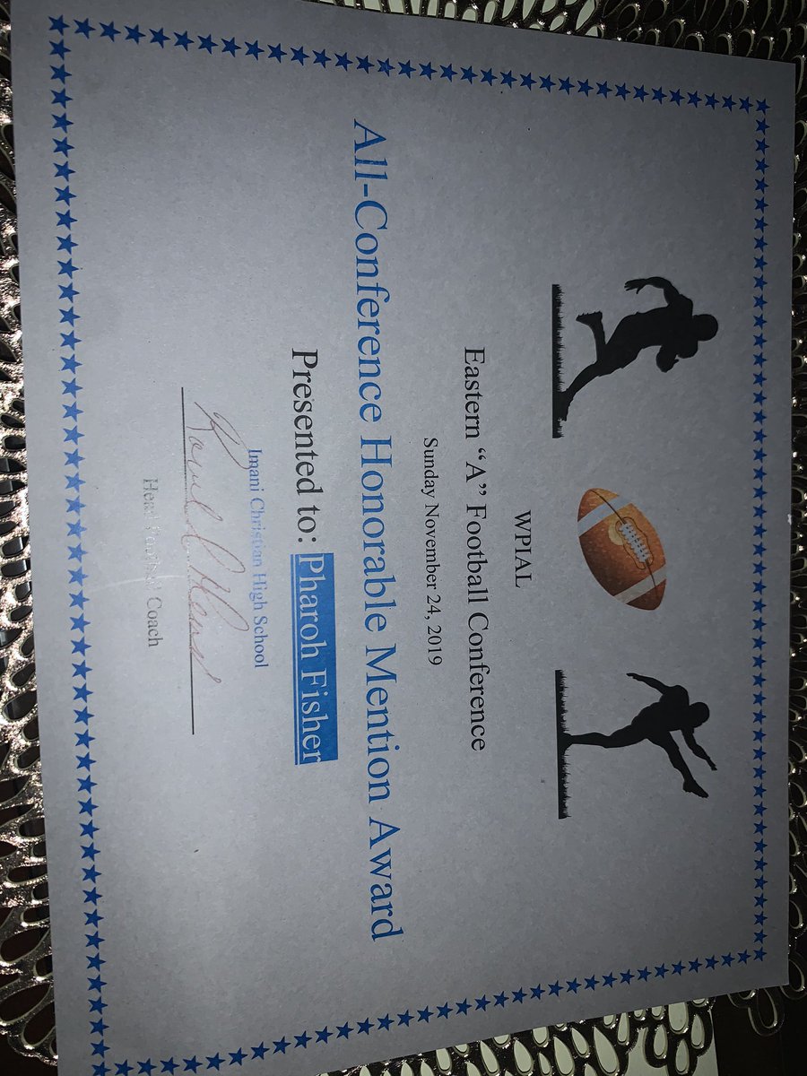 Pharoh Fisher Sr (@fisher_pharoh) on Twitter photo High Honor Roll📚and selected as an honorable mention for All Conference💪🏾First team on the way🏈@Evolve2tenths <a href="/wpialsportsnews/">WPIAL Sportsmen</a> <a href="/mvukovcan/">mike vukovcan</a> <a href="/210ths/">2Tenths Speed & Agility</a> <a href="/ICAFOOTBALL/">Imani Saints</a> <a href="/SportsByBLinder/">Brian Linder</a> High Honor Roll📚and selected as an honorable mention for All Conference💪🏾First team on the way🏈@Evolve2tenths <a href="/wpialsportsnews/">WPIAL Sportsmen</a> <a href="/mvukovcan/">mike vukovcan</a> <a href="/210ths/">2Tenths Speed & Agility</a> <a href="/ICAFOOTBALL/">Imani Saints</a> <a href="/SportsByBLinder/">Brian Linder</a>