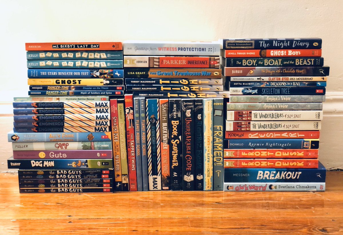 To show my thanks for educators and librarians, and to help improve kids’ book access, here’s a #KidsNeedBooks giveaway.

EDUCATORS & LIBRARIANS: RT/follow to enter to win these books.

I hope the winner gives some of these to Ss to keep, while adding the rest to their library.