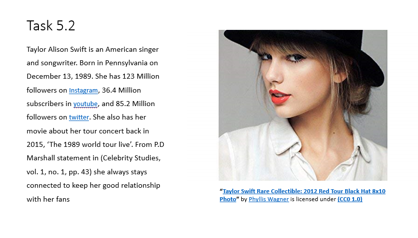 Feliciads_'s tweet photo. Task 5.2, Investigate a celebrity #ALM101DC https://t.co/4DfLpZJPkN