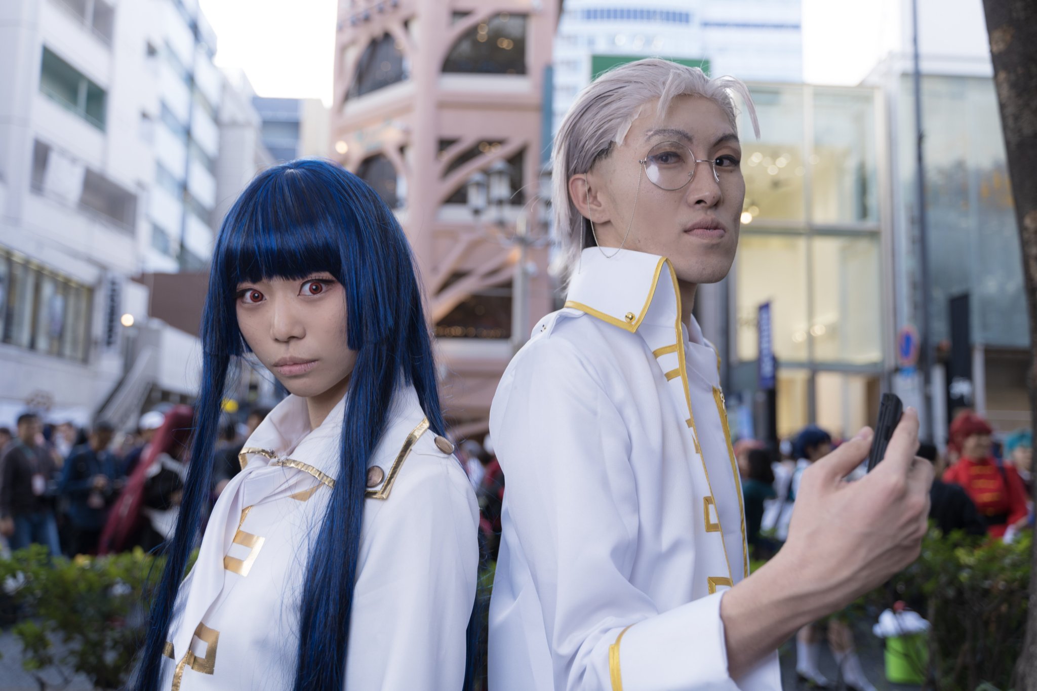 にょき ｺｽｻﾐ両日 銀魂 コスプレ 見廻組 佐々木異三郎 時亜さん Tokia Cos 今井信女 にょき Photo Tony Cosphoto ホココス19 ホココス