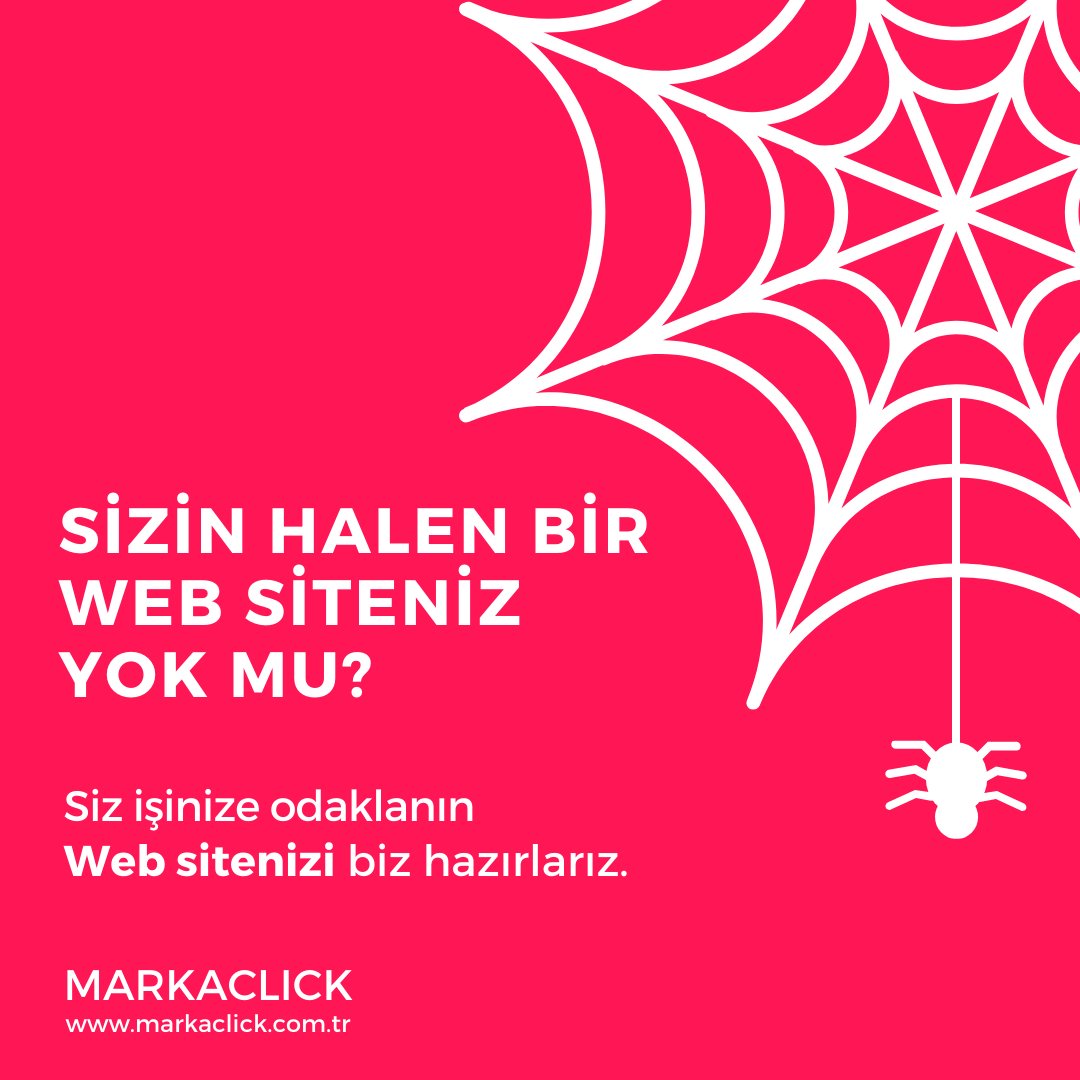 Siz işinize odaklanın, web sitenizi biz hazırlarız. #kurumsal #websitesi #webtasarım #markaclick 
markaclick.com.tr