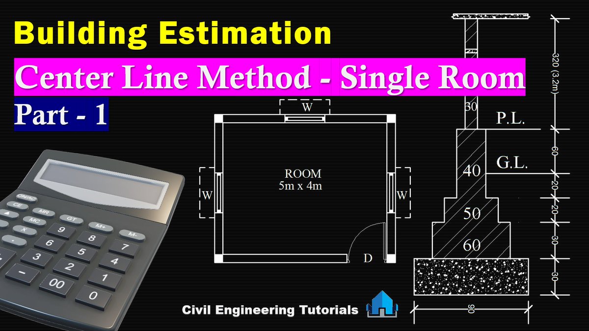 CIVILTutorials's tweet image. Building Estimation - CENTER LINE METHOD - Single Room - PART 1
youtu.be/g99oIniE3Og
#CivilEngineeringTutorials
#CivilTutorials
#Estimation&Costing