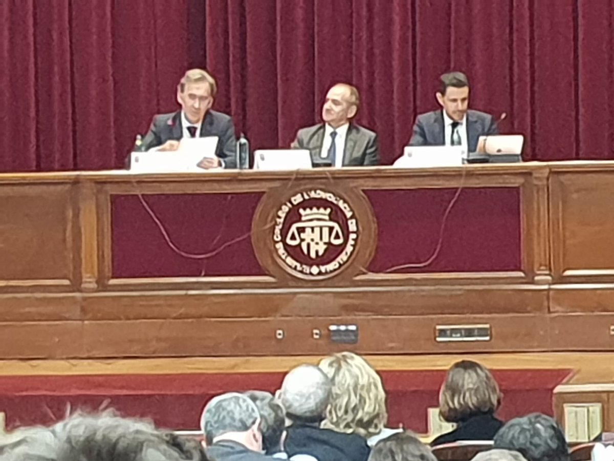Magnifica ponencia del Magistrado del TS Sr Sancho Gargallo en el ICAB sobre la jurisprudencia del TS de la ley 25/2015, con una previa reunión del grupo de trabajo del ICAB/CICAC de segunda oportunidad