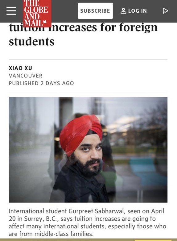 Exploitation of international students is a big concern for Khalsa Aid and we continue to support groups such as One Voice Canada who provide the needed support and guidance.