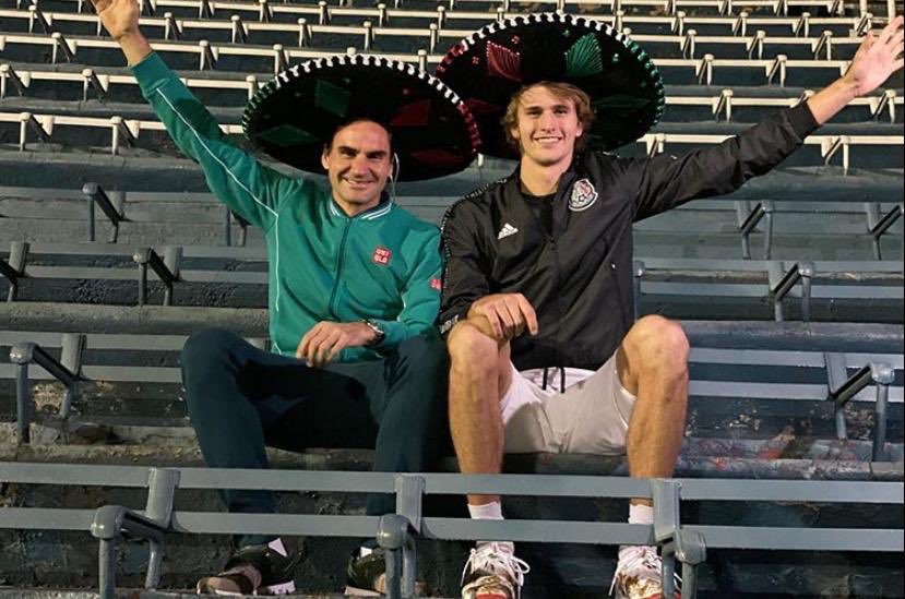 mextenis's tweet photo. 👋🤠 ¡Gracias por tanto, @rogerfederer 🇨🇭 y @AlexZverev 🇩🇪! ��👋

#TheGreatestMatch https://t.co/tdWfyKprdw